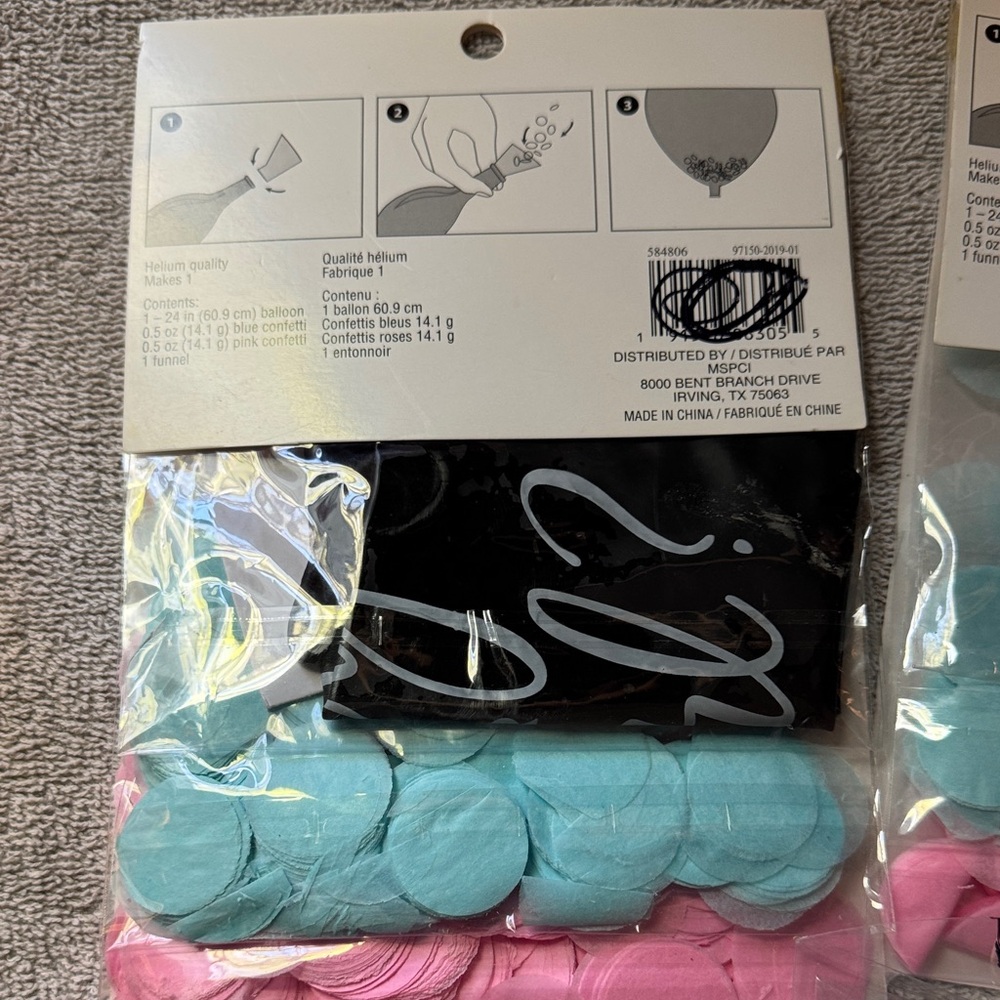 Celebrate It Pink & Blue 'Boy or Girl?' Balloon and Confetti Party Set - Picture 6 of 7